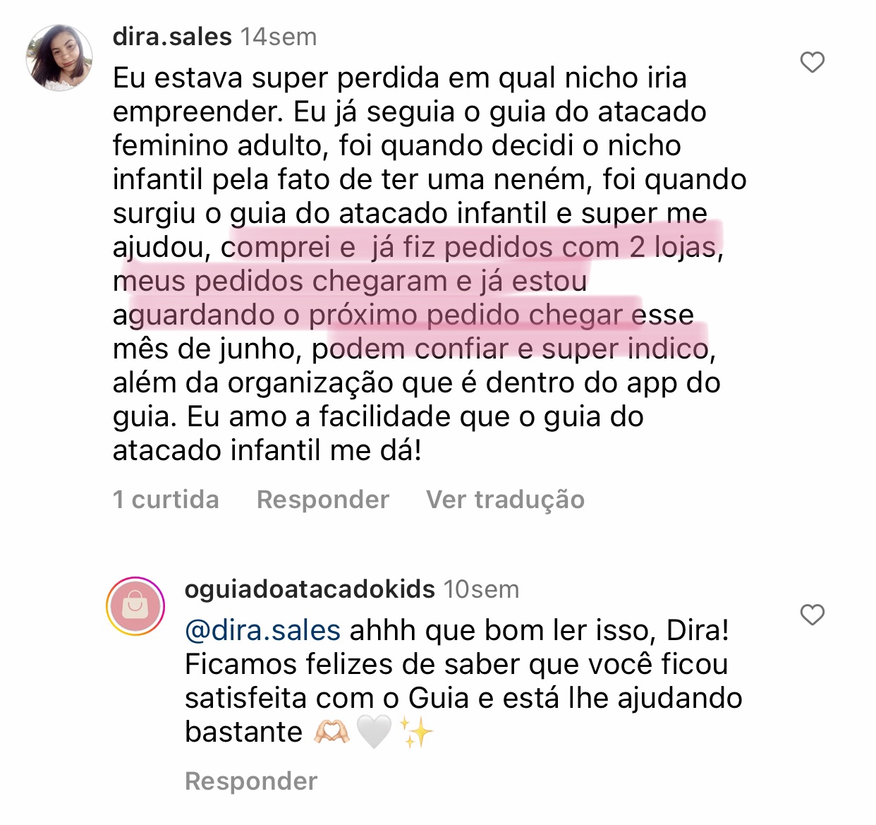 Feedback de aluna 5