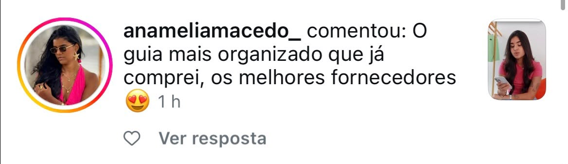Feedback de aluna sobre o Guia Fitness
